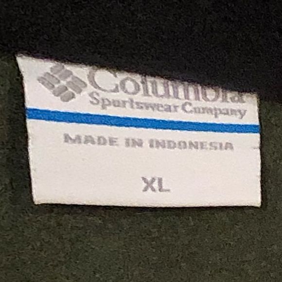 COLUMBIA Men's Olive Green Black Full Zipper Jacket NWT Sz XL - Picture 5 of 10